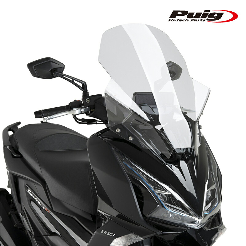 Puig 22697W WINDSHIELD V-TECH LINE TOURING [CLEAR] KYMCO SUPER DINK 125 GT (25-) プーチ ツーリング スクリーン