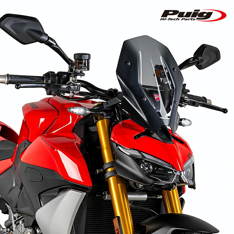 Puig 22737H NEW GENERATION TOURING [SMOKE] DUCATI STREETFIGHTER V2S (25-26) STREETFIGHTER V2 (25-26) プーチ スクリーン カウル｜RAMBUTAN