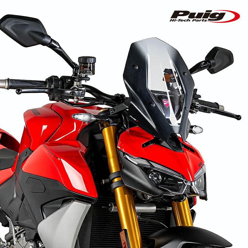 Puig 22737W NEW GENERATION TOURING [CLEAR] DUCATI STREETFIGHTER V2S (25-26) STREETFIGHTER V2 (25-26) プーチ スクリーン カウル｜RAMBUTAN