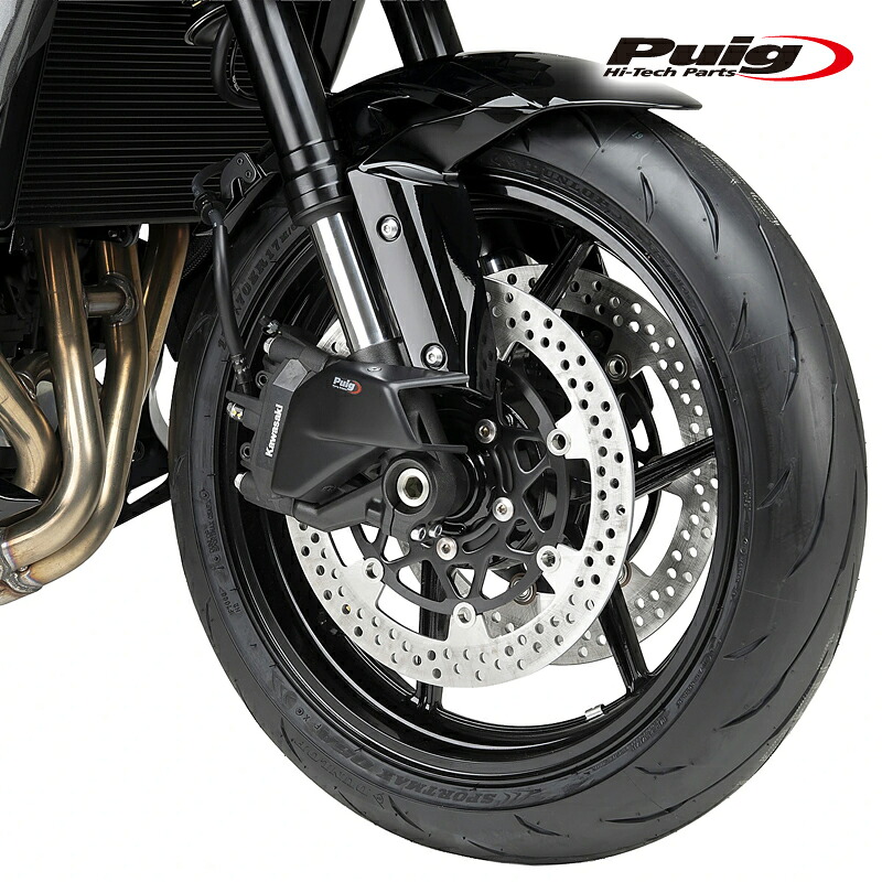 Puig 22779J AIR DUCT [MATT BLACK] KAWASAKI Z1100/SE (26-) プーチ ブレーキエアダクト｜RAMBUTAN