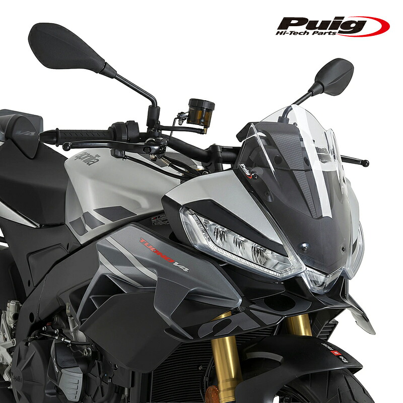 Puig 22897W SPORT SCREEN [CLEAR] APRILIA TUONO V4 1100(25-26) TUONO V4 1100 FACTORY(25-26) プーチ スクリーン カウル｜RAMBUTAN