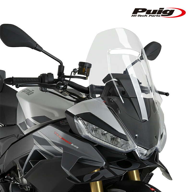 Puig 22898W TOURING SCREEN [CLEAR] APRILIA TUONO V4 1100/FACTORY(25-26) プーチ ツ&minus;リング スクリーン｜RAMBUTAN