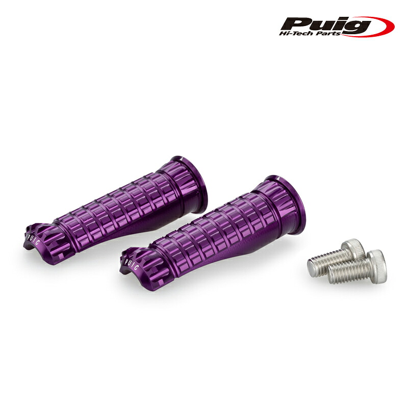 Puig 9192L R-FIGHTER FOOTPEGS [PURPLE] 汎用 プーチ フットペグ｜RAMBUTAN