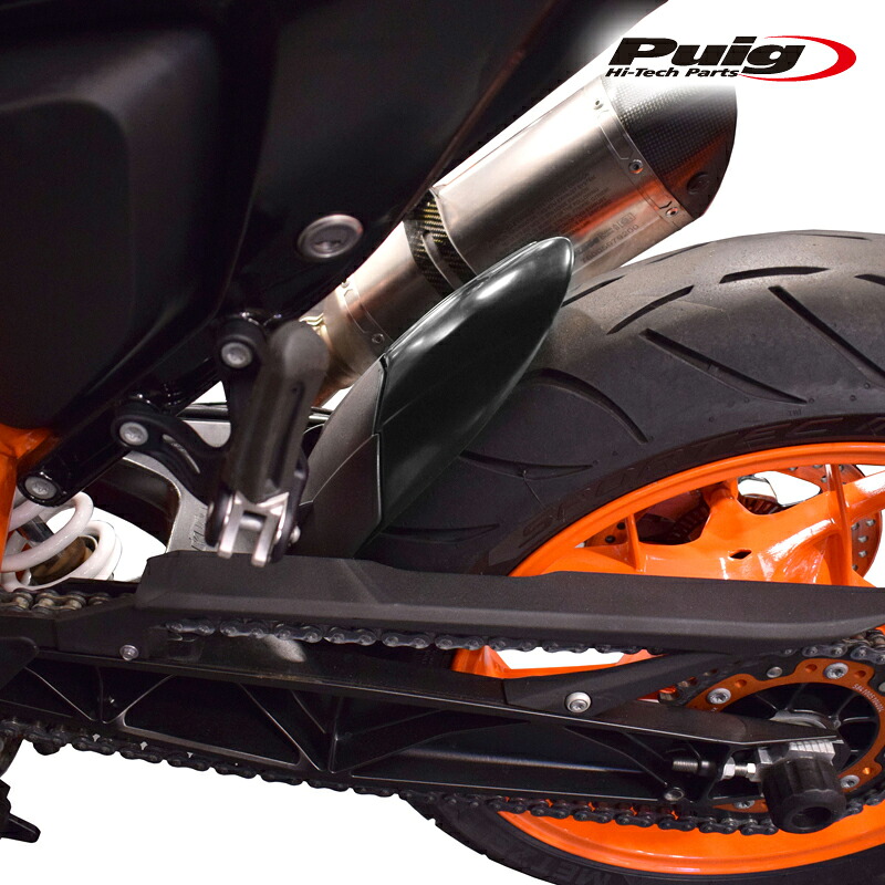 Puig 9900J EXTEND FENDER REAR [MATT BLACK] KTM 690 DUKE (12-19) 690 DUKE R (13-17) プーチ エクステンドフェンダー