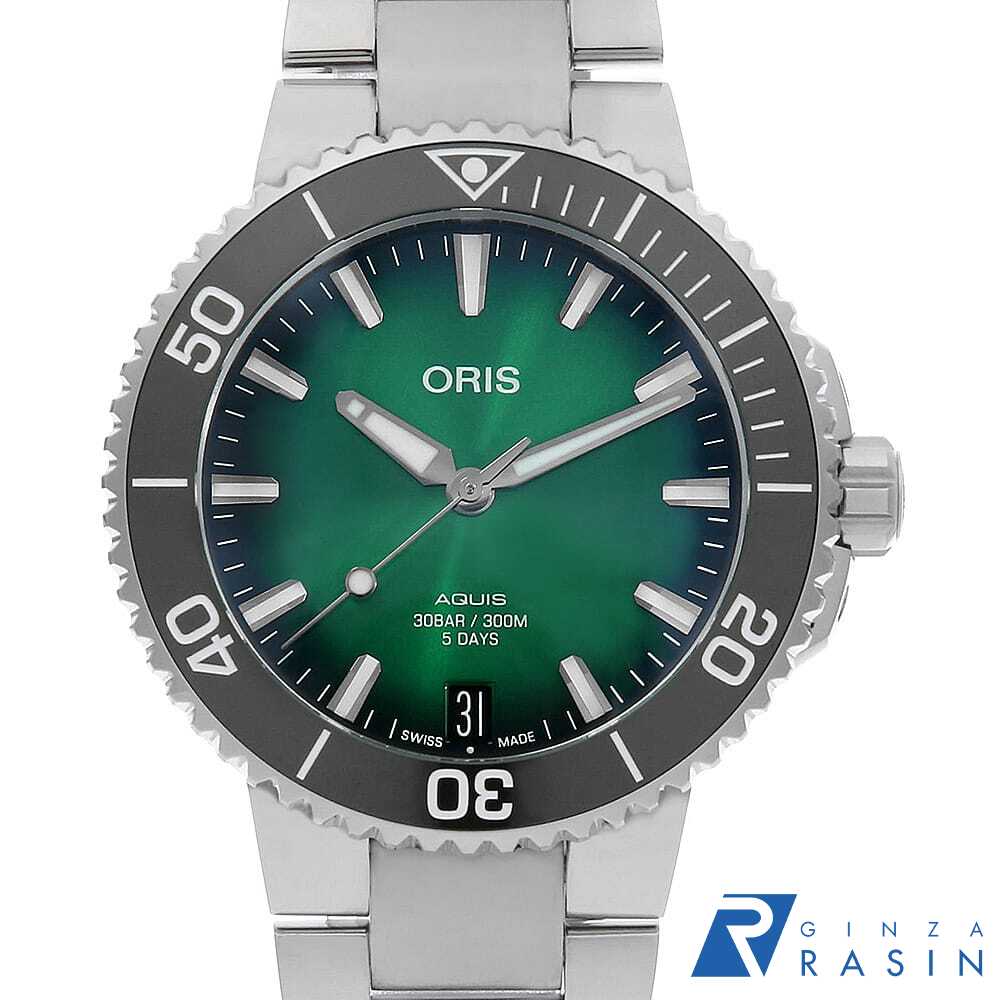 美品　オリス アクイス デイト 01 733 7730 メンズ腕時計　自動巻き ORIS オリス アクイスデイト 腕時計 自動巻き 01.733.7730