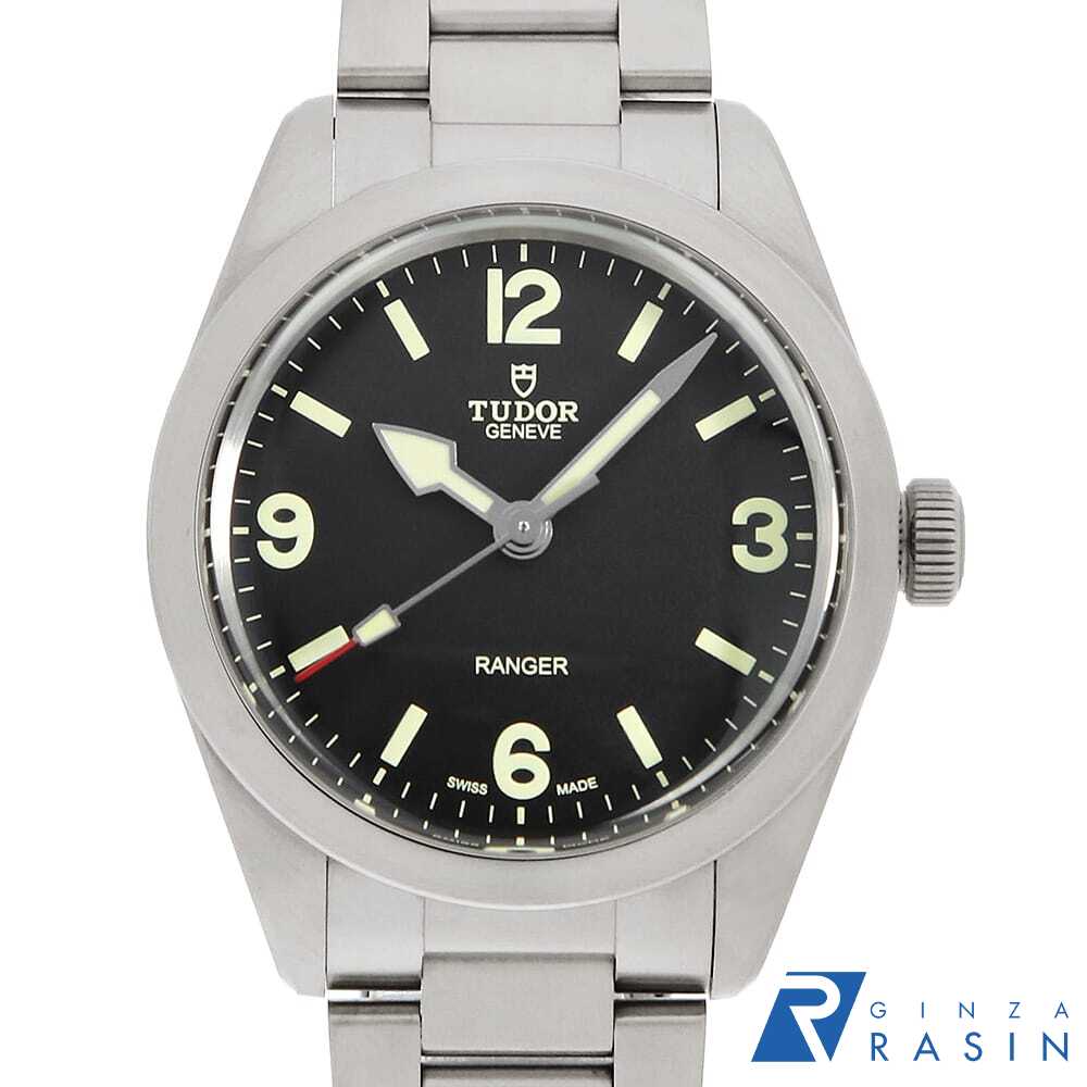 超美品 TUDOR 自動巻き ブラックダイヤル レンジャー針 仕様 付属品完備 楽天市場】チューダー【TUDOR】SSレンジャーメンズ自動巻き