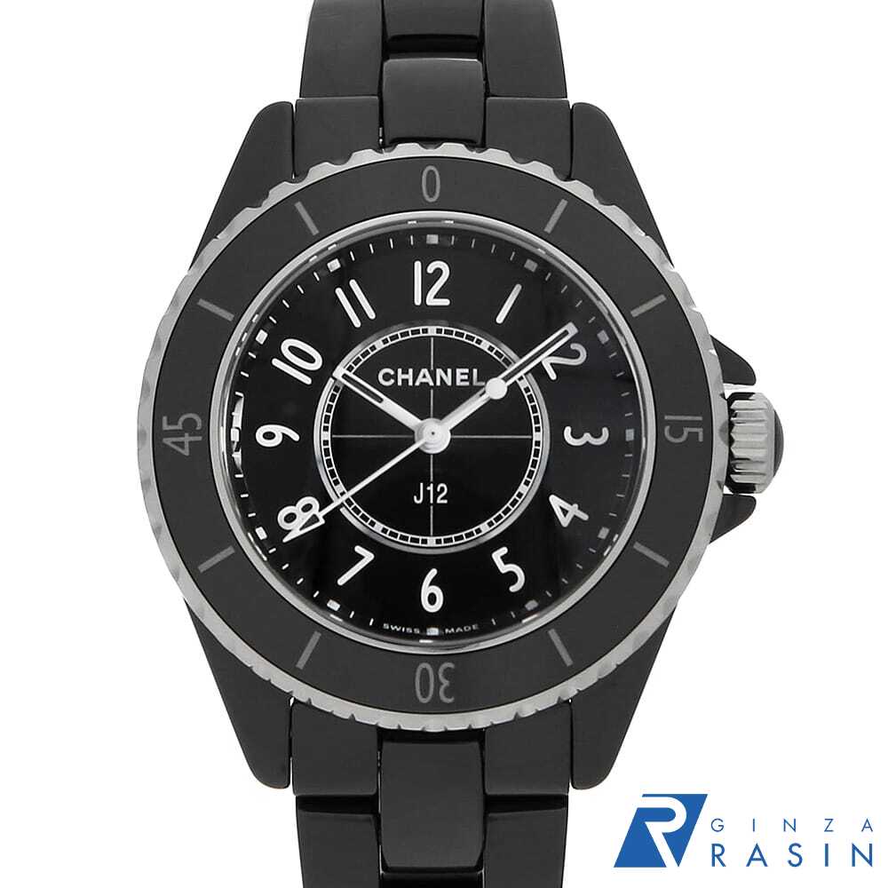 楽天市場】シャネル CHANEL J12 33mm H5695 ブラック文字盤 新品