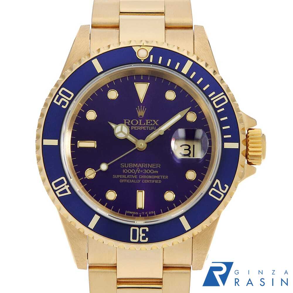 プレニティ　ホワイトEX ロレックス サブマリーナー デイト ウォッチ：18 ct イエロー