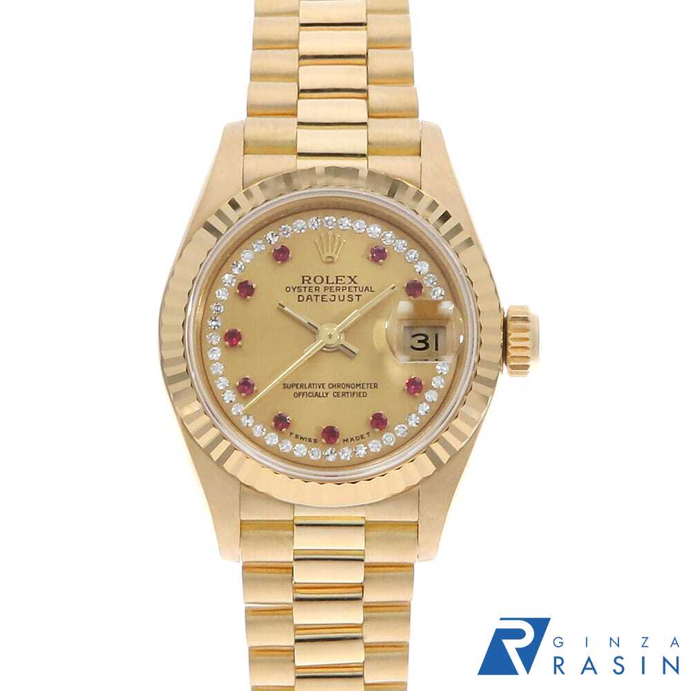 楽天市場】ロレックス ROLEX デイトジャスト 69068G 4Pルビー