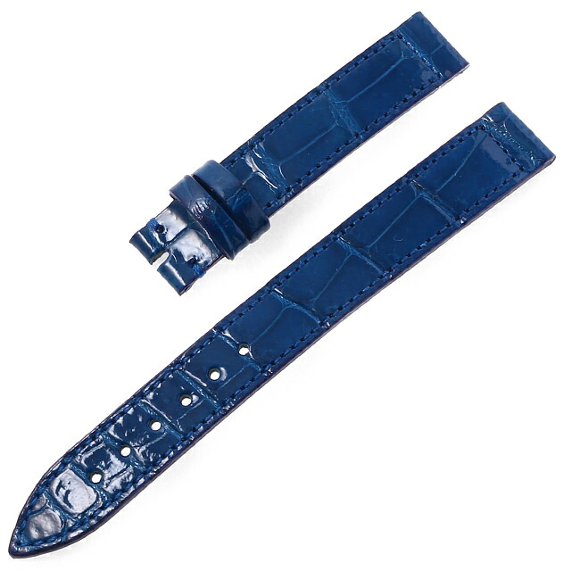 RASINオリジナル フランクミュラー ロングアイランド 尾錠用 クロコダイル 裏ラバー 艶有り 青/ブルー 12mm-12mm FMLIAB1212【WEB限定品】【腕時計】【ストラップ】【送料無料】【3万円OFFクーポン配布中】【ローン60回払い特別低金利】｜GINZA RASIN 店 18,750円