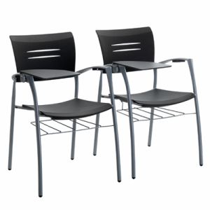 【貨物輸送無料】エスパニア Dynamobel社 ZAS  visitor chair (with side-table \u0026 bookrack)