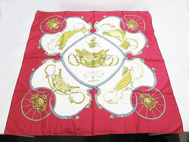 楽天市場】【送料無料】 エルメス ミニ スカーフ プチカレ レッド