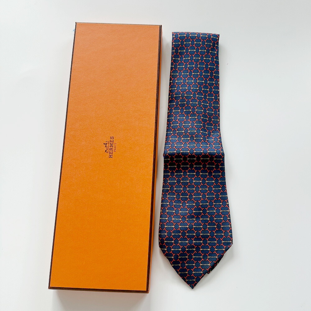 極美品　エルメス　ニットタイ 楽天市場】【新品未使用品】HERMES エルメス ネクタイ 4トーン