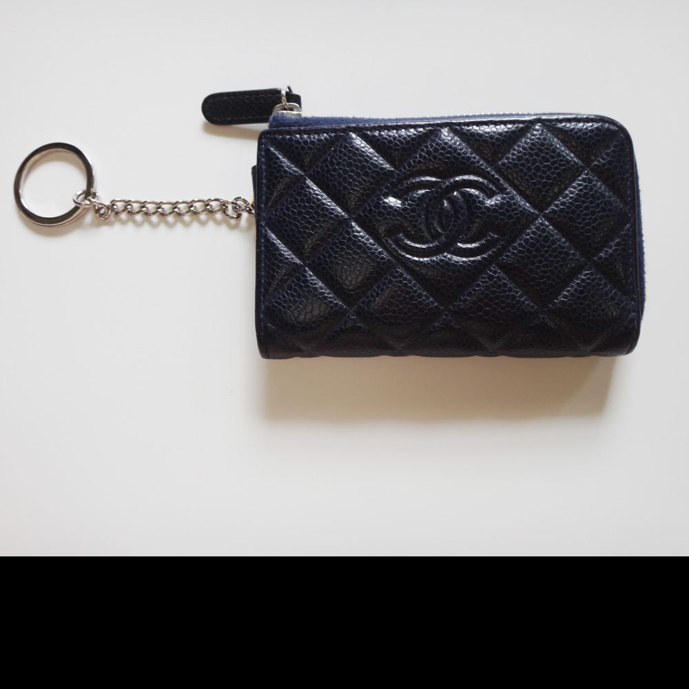 CHANEL シャネル 定番 名刺入れ カードケース 黒 ブラック ココマーク-