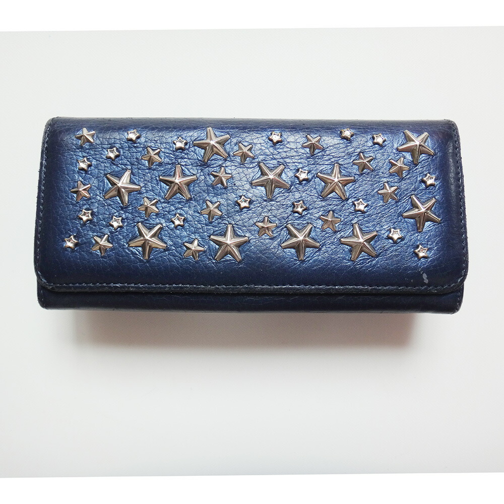 JIMMY CHOO 長財布 ネイビー JIMMY CHOO ジミーチュウ 財布 長財布 Jimmy Choo NAVY クーパー