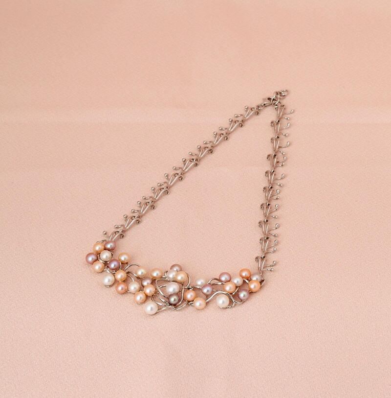 定価8万 淡水パールネックレス パールネックレス シルバー金具 38~40cm 新品 母の日プレゼント【楽ギフ_包装】t-001 00 10000399|レイライン