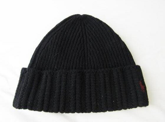 Ralph Lauren ラルフローレン ニット メンズ 帽子 ブラック 中古 ラッピング