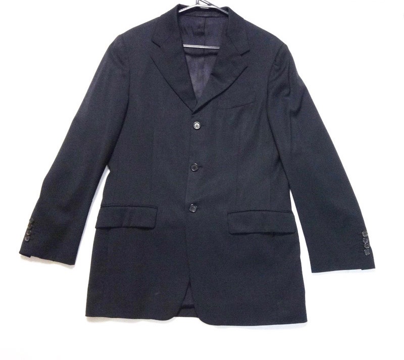 PRADA プラダ メンズ セットアップ パンツスーツ 黒 サイズ48R ウール100％ 古着 中古 t-003｜レイライン