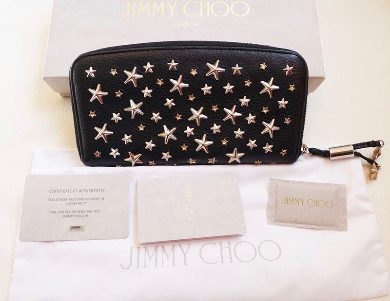 楽天市場】美品 JIMMY CHOO ジミー チュウ財布 黒 レザー ジップ 長財布 ラウンド ブラック メンズ サイフ レディース さいふ 革  小銭入れ 有り 中古 t-002 t17-4306 : レイライン