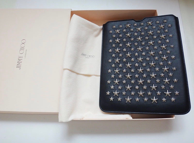 JIMMY CHOO ジミー チュウ スタッズ ipad ケース レザー 黒 美品 中古 t-002 t17-4315 33,605円