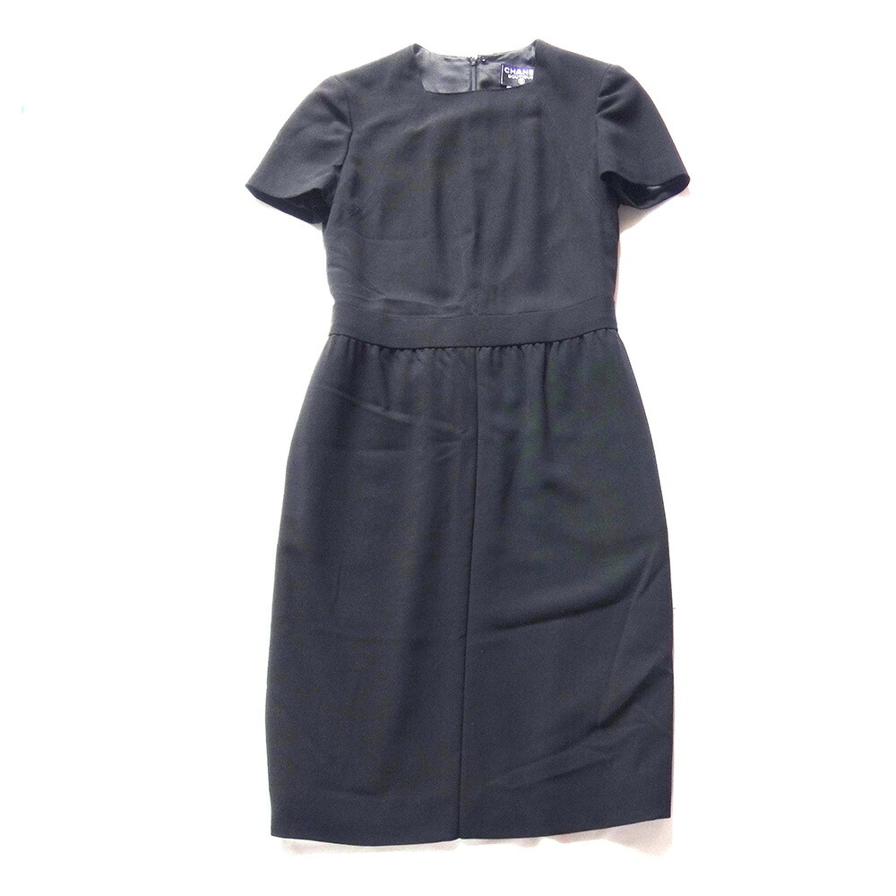 シャネル サイズ38 ワンピース サイズ38 古着 ブラック 中古 ワンピース クリニック済み Chanel C 003 黒 Chanel レディース Chanel シャネル レディース ワンピース 黒 サイズ38 古着 クリニック済み 中古 C 003 レイライン