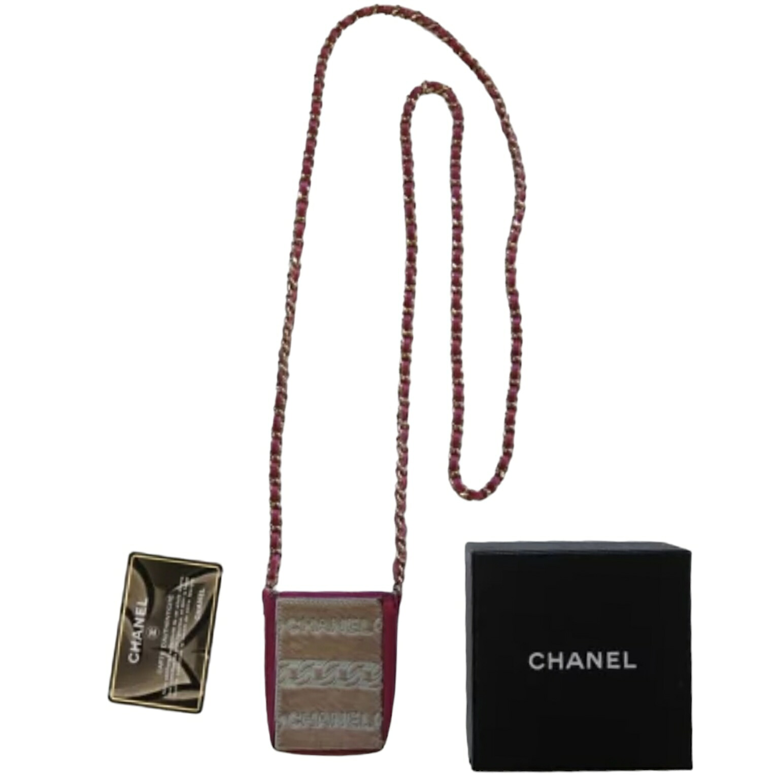 CHANEL シャネル マトラッセ チェーン ショルダーバッグ ミニバッグ 斜めかけ可能 タバコケース ココマーク ミニマトラッセ バッグ ピンク系 鞄 かばん カバン 母の日 プレゼント ウォレット ガブリエル 中古 c-002 c16-3590｜レイライン