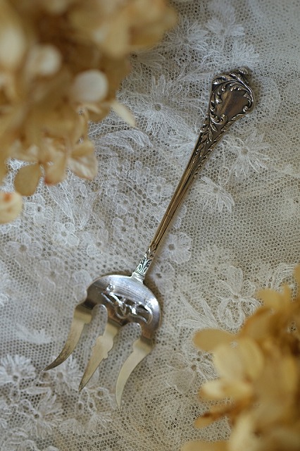 楽天市場】アンティーク フォーク シルバー800 葡萄柄 ドイツ製