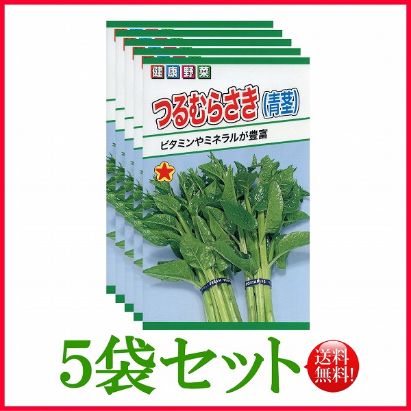 おトク情報がいっぱい 5袋割引セット 全国送料無料 つるむらさき 青茎 トーホク 野菜 ハーブ 草花 園芸 栽培 肥料 家庭菜園 球根 苗 種まき タネ 植物 ガーデニング 松永種苗 フタバ種苗 サカタのタネ タキイ種苗 在庫がある商品のみ12時 土日祝を除く までのご注文で