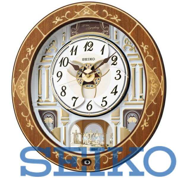 【貨物輸送無料】SEIKO セイコークロック 置き時計・柱時計 天然色板目 電磁波 アナログ 仕組み トリプル選りぬき 旋律 RE580B ※北海道・九州・沖縄・離島は別途貨物輸送（1080円～2160円）