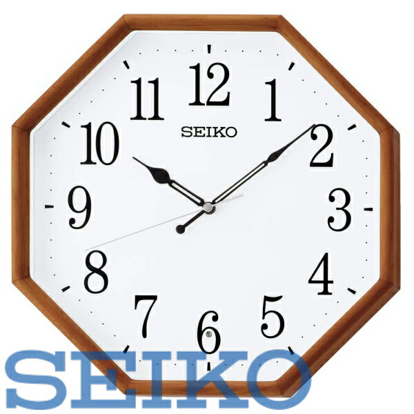 【送料無料】SEIKO CLOCK (セイコークロック) 電波 掛時計 茶木地 320×320mm×52mm KX263B ※北海道・九州・沖縄・離島は別途送料(1080円~2160円)人気 kx251b シンプル かわいい kx247b 法人 おしゃれ kx264b デザイナーズ 洋室 ナチュラル オーク 木目 天然|リライアブル RELIABLE