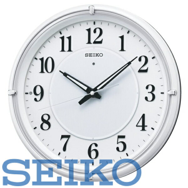 SEIKO CLOCK セイコークロック 掛け時計 自動点灯 電波 アナログ 夜でも見える ファインライトNEO ネオ 白パール KX393W  ※北海道 九州 沖縄 離島は別途送料 1080円〜2160円 スワロフスキー 可愛い ホワイト ラメ 人気 引き出物 複数割引 お得 新しい到着