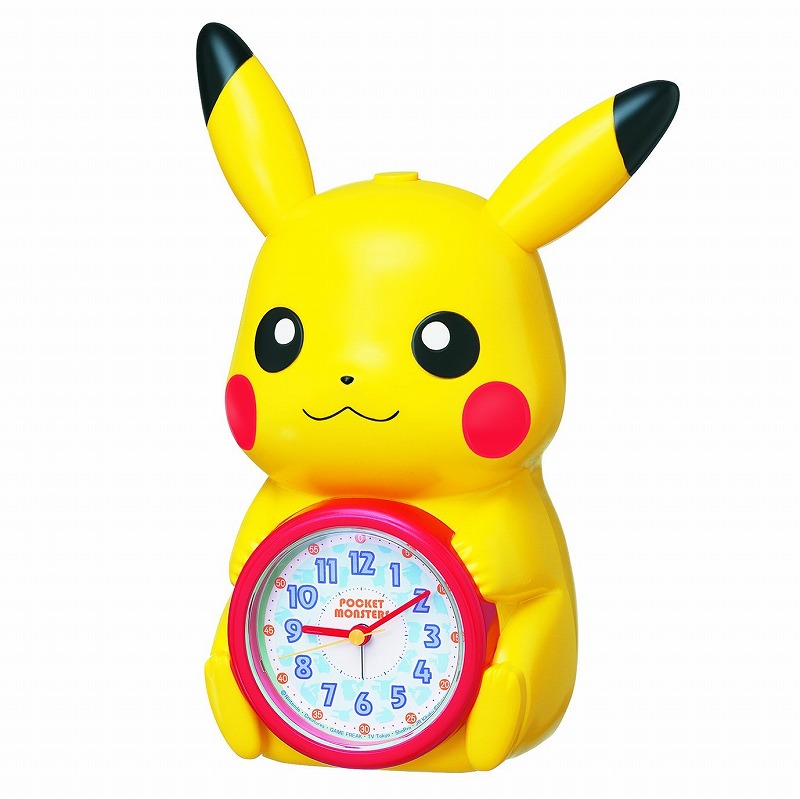 楽天市場 送料無料 Seiko Clock セイコークロック 目覚まし時計 ポケットモンスター ピカチュウ キャラクター型 おしゃべりアラーム アナログ Jf379a 送料無料 北海道 九州 沖縄 離島は別途送料 1080円 2160円 ジムバッジ ポケモンgo リライアブル Reliable