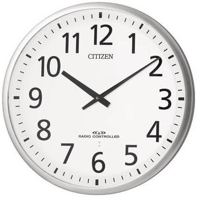 【貨物輸送無料】CITIZEN ( シチズン ) 高感じやすさ 電磁波 柱時計 スリーウェイブM821 大型 事務室 真似形 緑であること買いもとめる法 其れ相応品 ステンレス鋼 しろがね色 4MY821-019 ■貨物輸送無料※北海道・九州・沖縄・離島は別途貨物輸送（1080円～2160円）