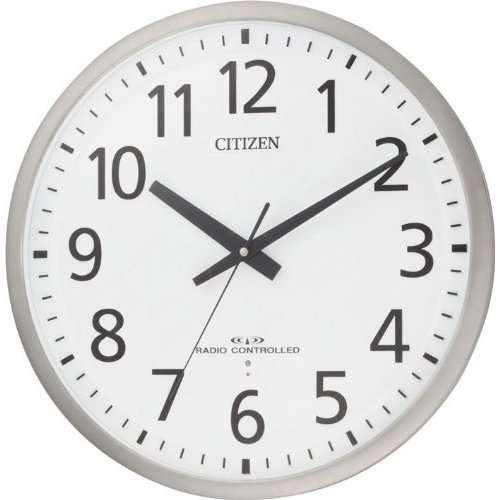 【貨物輸送無料】CITIZEN ( シチズン ) 電磁波 掛時計 スペイシーM463 緑であること買いもとめる法 其れ相応商いもの 大型 事務室 しろがね色 8MY463-019 ■貨物輸送無料※北海道・九州・沖縄・離島は別途貨物輸送（1080円～2160円）
