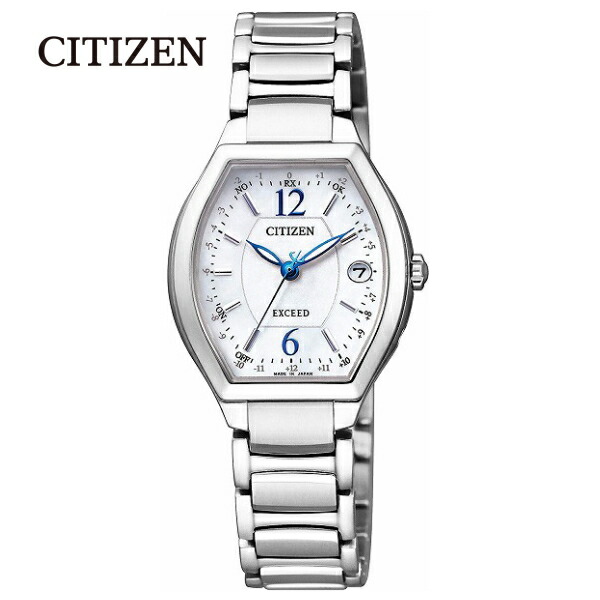 【送料無料】[シチズン]CITIZEN 腕時計 EXCEED エクシード エコ・ドライブ電波時計 ティタニアライン ハッピーフライトシリーズ ES9340-55W レディース■送料無料※北海道・九州・沖縄・離島は別途送料（1080円～2160円）就職 インテリア 新入園 お見舞い 景品 還暦 母の日｜リライアブル　RELIABLE