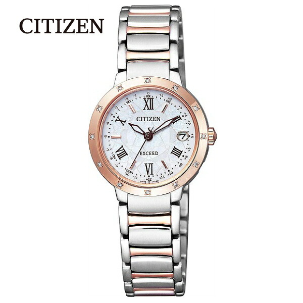 【貨物輸送無料】[シチズン]CITIZEN EXCEED エクシード エコ・運転電磁波時辰儀 ティタニアライン ハッピーフライトシリーズ ES9334-58W レディース■貨物輸送無料※北海道・九州・沖縄・離島は別途貨物輸送（1080円～2160円）言い入れる 新入園 成年者式 開店祝賀会 室内装飾 送別会