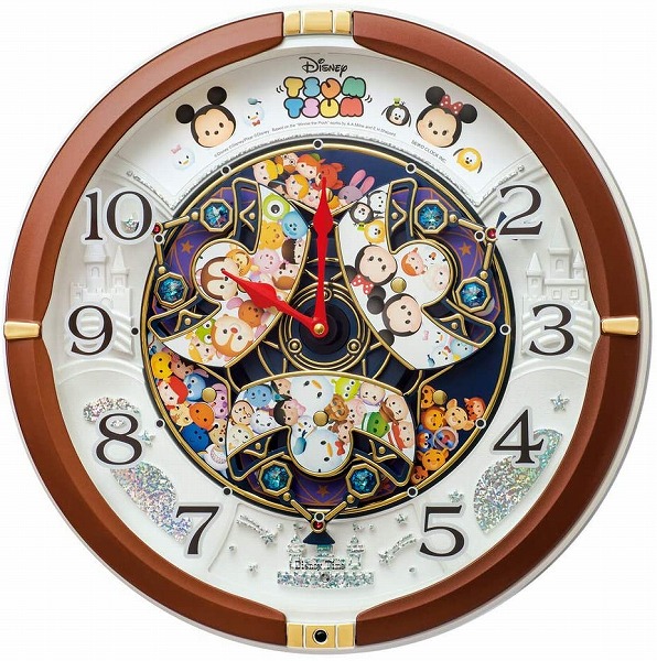 別倉庫からの配送 Seiko Clock セイコークロック 掛け時計 ディズニーツムツム からくり時計 アナログ Fw5b 北海道 九州 沖縄 離島は別途送料 1080円 2160円 ミッキーマウス スマホ アプリ ドナルドダック くまのプーさん Fucoa Cl