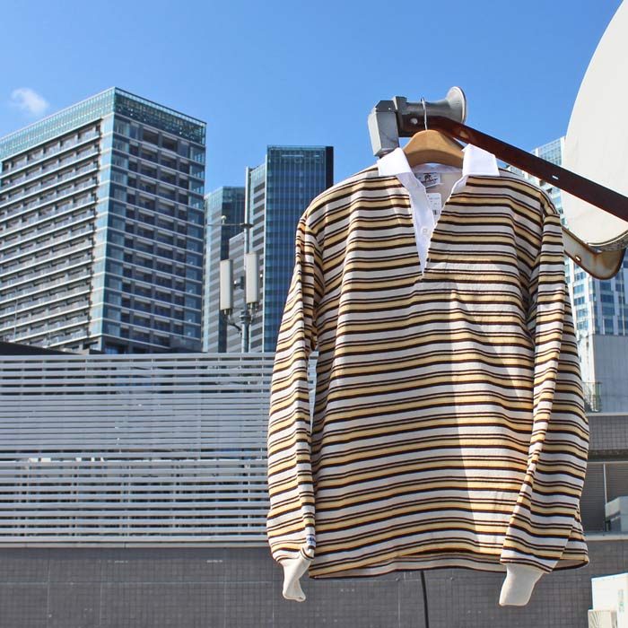 BARBARIAN \"NEW JAPAN SIZE SPEC\"" VFE-04 12薬局衡オンス REGULER LONG SLEEVE RUGBY JERSEY ラグビープルオーバー 襟付き添い人 メンズ 長袖 甚だしい加重値 秋物 冬物 WINTER カナダ製 IVORY/BROWN/BEIGE/YELLOW S-XL 置き目代わりになる店商いもの 貨物輸送無料！"