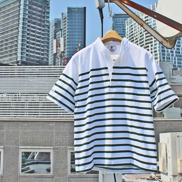 BARBARIAN ラガーシャツ XXL 白と紺のストライプ 楽天市場】BARBARIAN（バーバリアン）ラガーシャツ ラグビー
