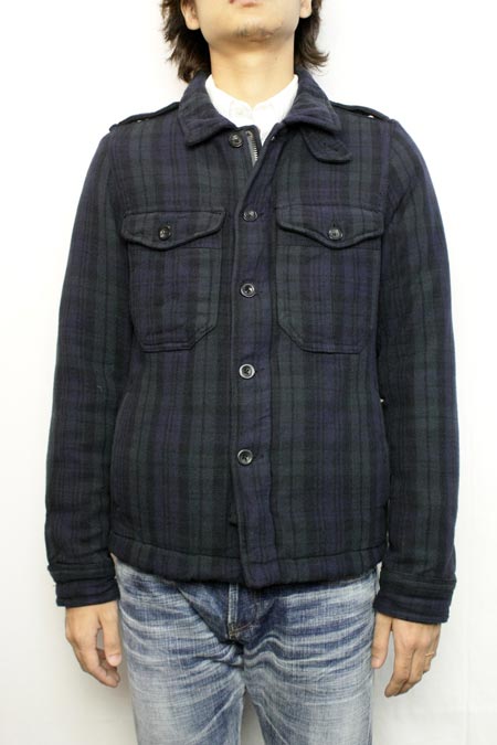 レルウェン Relwen QUILTED CPO JACKET BLACKWATCH CPOジャケット キルティングライナー|REDWOOD