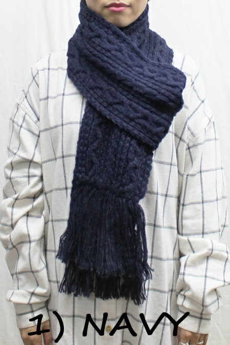 送料無料 ケーブル Highland 00 ウール Alpaca Cable Knit Scarf メンズ アルパカ ケーブル ニット スカーフ Muffler マフラー ウール ハンドフレーム製法 ケーブル編み イングランド製 Winter 冬物 レディース メンズ ユニセックス 長さ180cm 幅18cm 4カラー