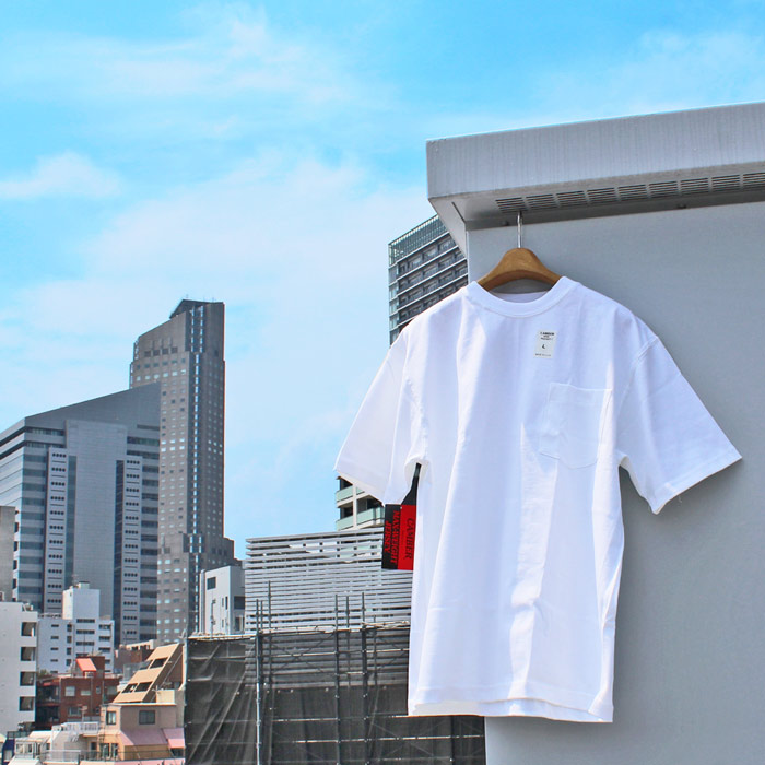 【貨物輸送無料】CAMBER キャンバー #302 隠しティーシャツ HEAVYWEIGHT POCKET TEE (COLOR : WHITE)