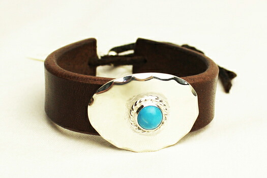 \u003cBR\u003eATIRO アティロ\u003cBR\u003e\"LB22 OVAL SILVER LEATHER BRACE\""(COLOR : BROWN)【05P03Sep16】【楽ギフ_荷拵え】"