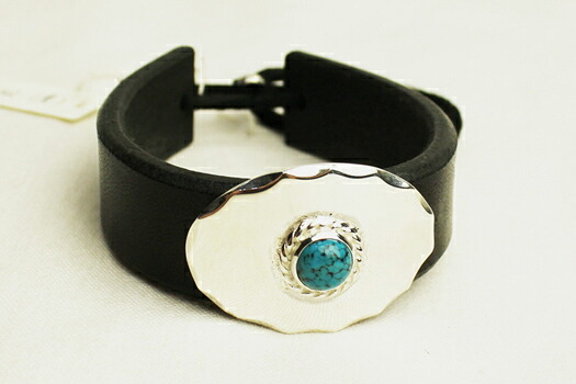 \u003cBR\u003eATIRO アティロ\u003cBR\u003e\"LB22 OVAL SILVER LEATHER BRACE\""(COLOR : BLACK)【05P03Sep16】【楽ギフ_荷拵え】"
