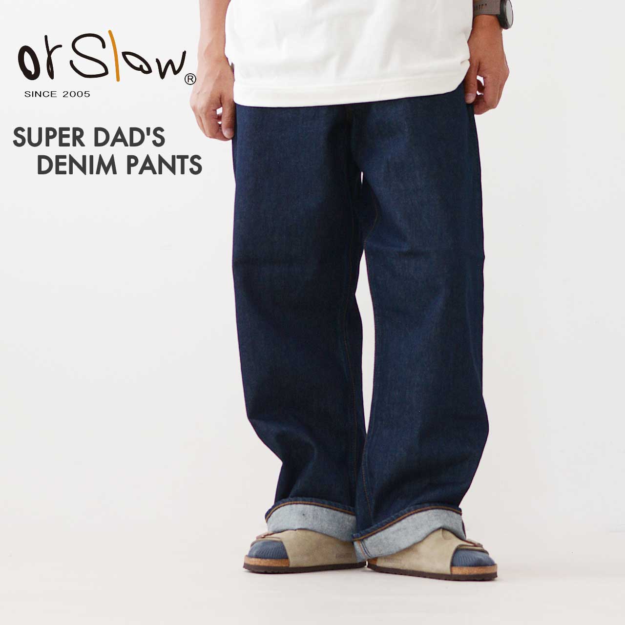 楽天市場】orslow[オアスロウ] SUPER DAD'S DENIM PANTS [01-1100W-81
