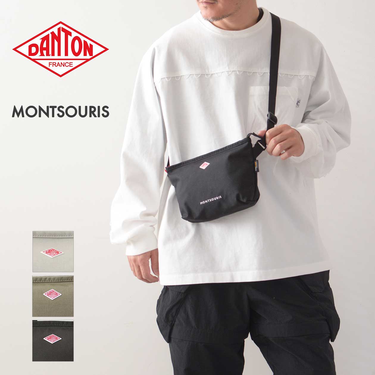 DANTON [ダントン] MONTSOURIS [montsouris] モン掏摸・CORDURA CANVAS SHOULDER BAG・コーデュラキャンバスショルダーバッグ・ショルダーバッグ・MEN\u0027S / LADY\u0027S [2026SS]