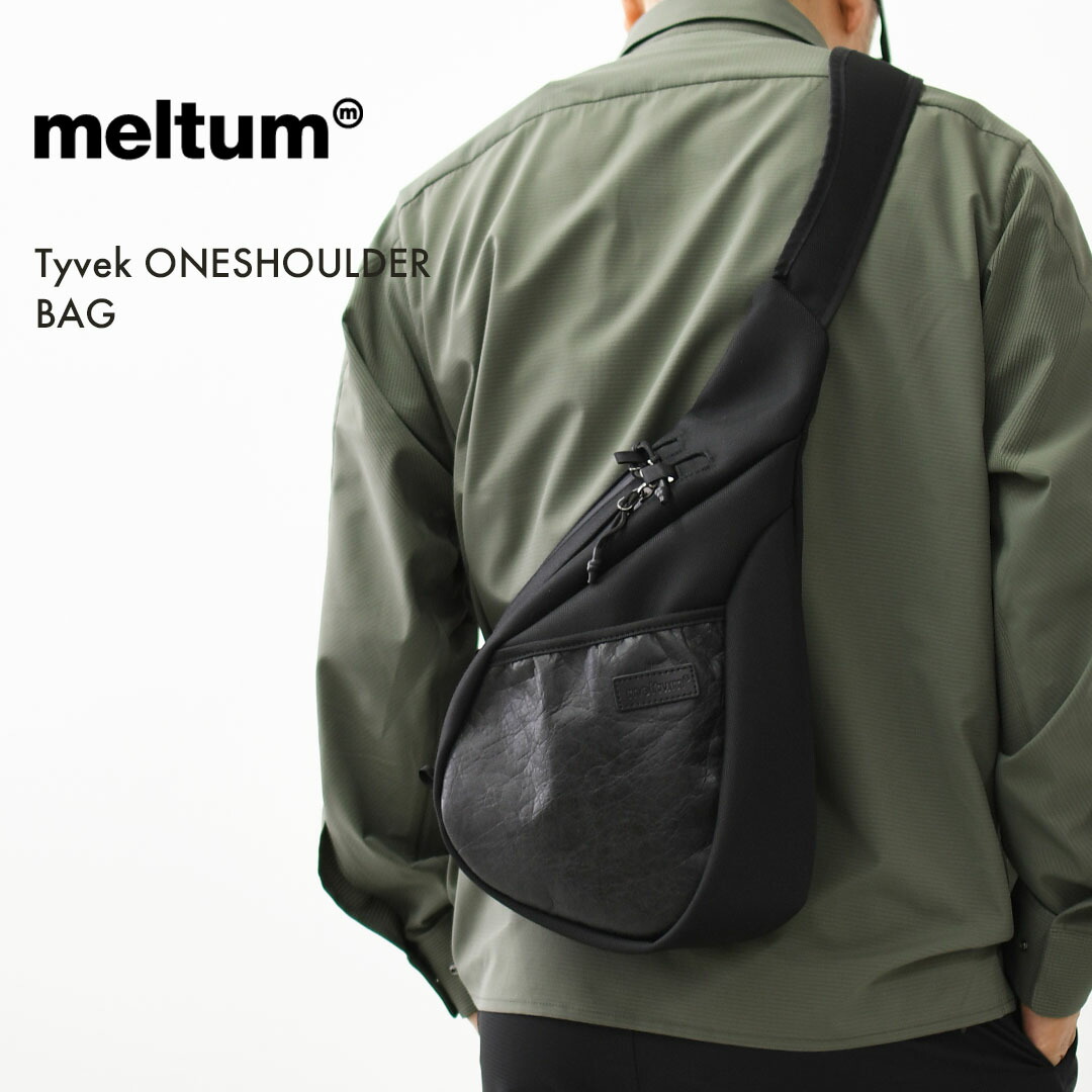 meltum [メルタム] Tyvek ONESHOULDER BAG [MTM-BG-0373-26] タイベックワンショルダーバッグ・旅する・デイリーユース・コンパクト・スタイリッシュ・止水ジップ・MEN\u0027S / LADY\u0027S [2026SS]