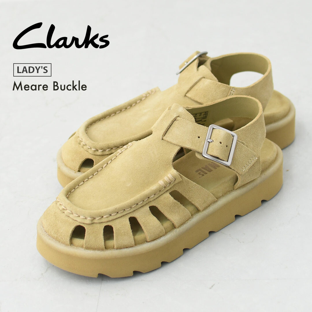 Clarks [クラークス置き目売りわたす店] Meare Buckle W [2618-w] メアバックル ウィメンズ・ダークメープルスエード・スエードサンダル・LADY\u0027S [2026SS]