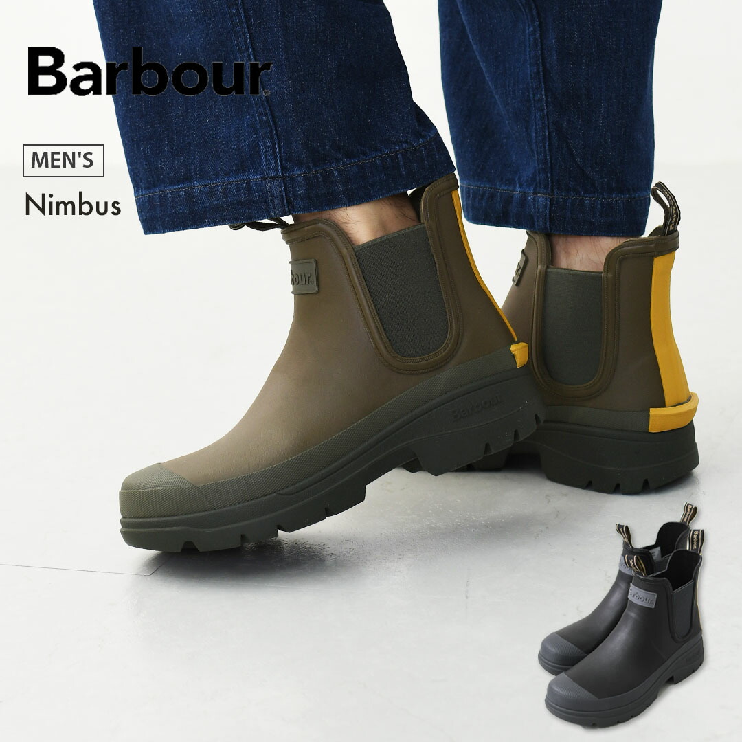 【SALE 20%OFF】Barbour [バブアー] Nimbus [MRF0028] ニンバス・サイドゴア ショート レインブーツ・サイドゴアブーツ・キャンプ・フェス・アウトドア・MEN'S [2026SS]｜refalt