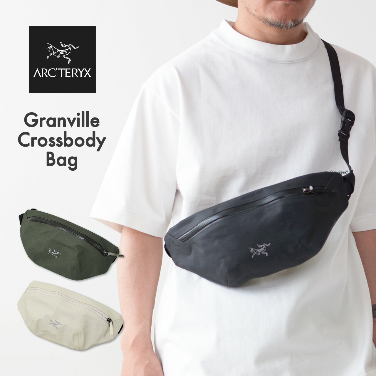 ARC\u0027TERYX [アークテリクス定め事代わりになる店] Granville Crossbody Bag [X000010387] グランヴィル はりつけ台上半身 バッグ・ボディーバック・ウエストバック・ポーチ・ショルダーバッグ MEN\u0027S/LADY\u0027S [2026SS]